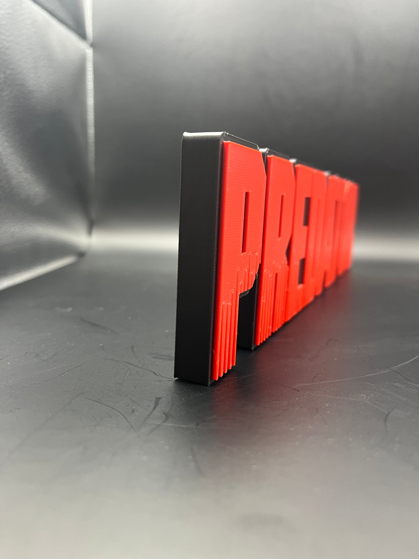 Predator Logo Sign Display | 3D Wall Desk Shelf Art - UNRIVAL3D