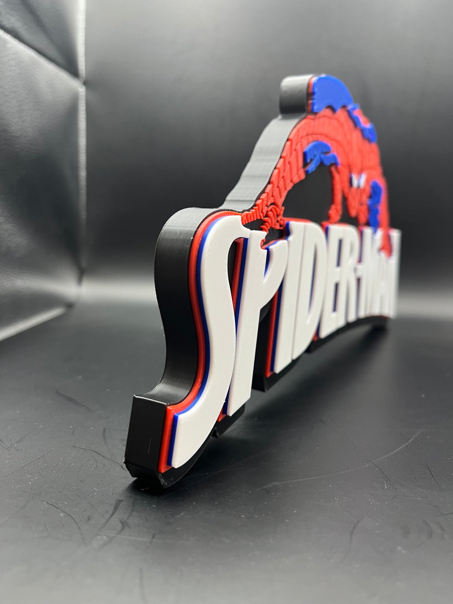 Spider-Man Logo Sign Display | 3D Wall Desk Shelf Art - UNRIVAL3D