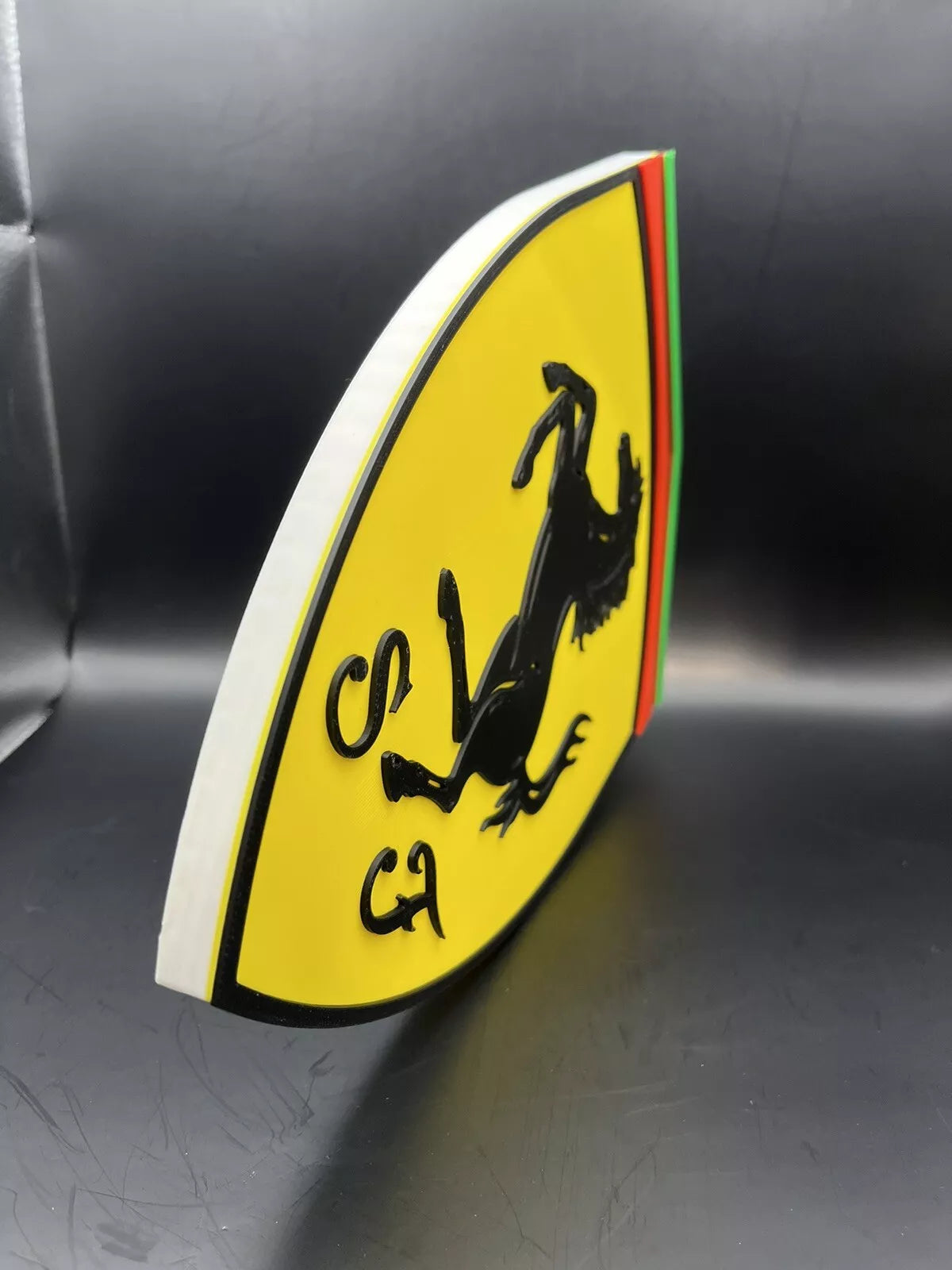 Ferrari Logo Sign Display | 3D Wall Desk Shelf Art - UNRIVAL3D
