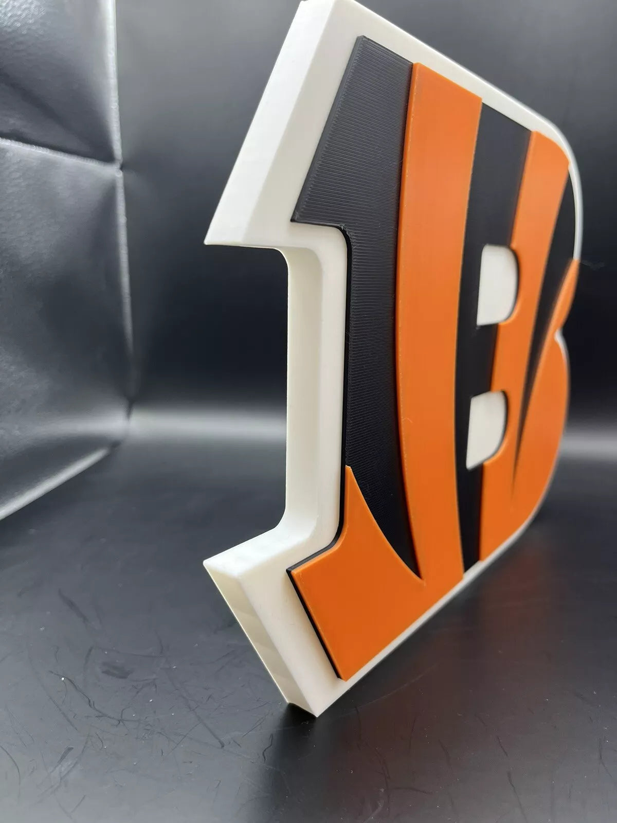 Cincinnati Bengals Logo Sign Display | 3D Wall Desk Shelf Art - UNRIVAL3D