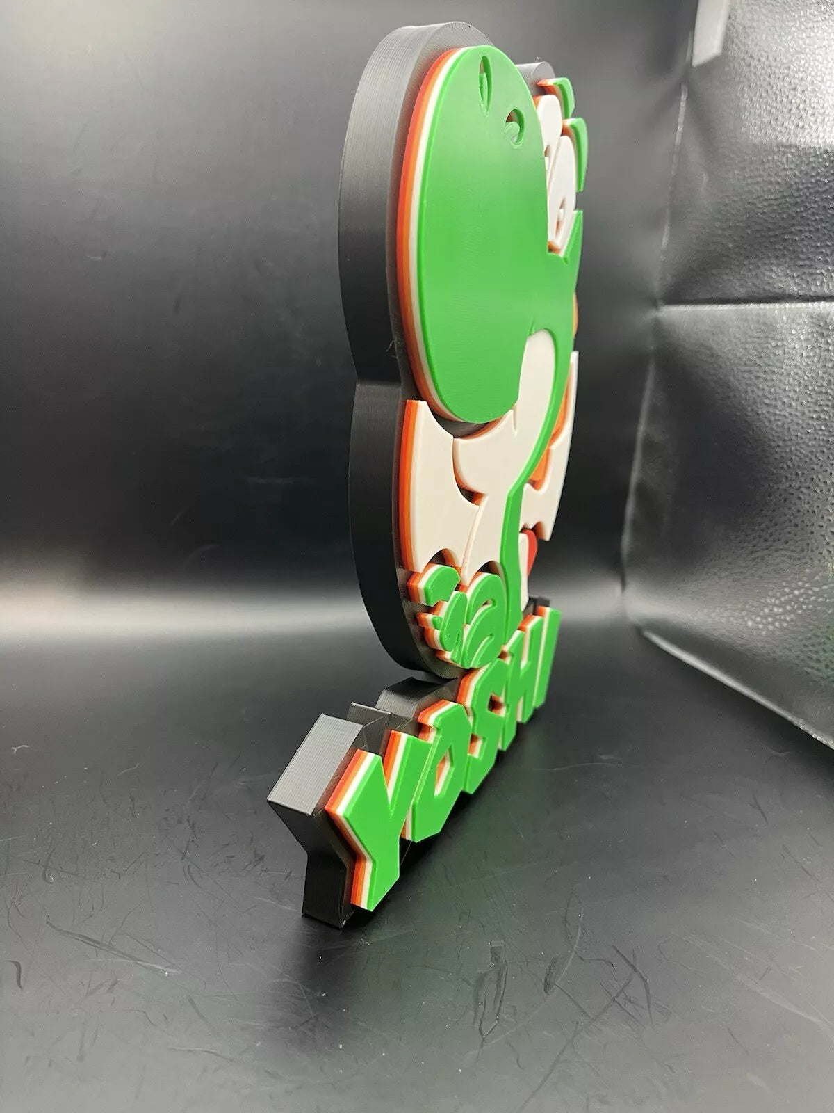 Yoshi Logo Sign Display | 3D Wall Desk Shelf Art - UNRIVAL3D