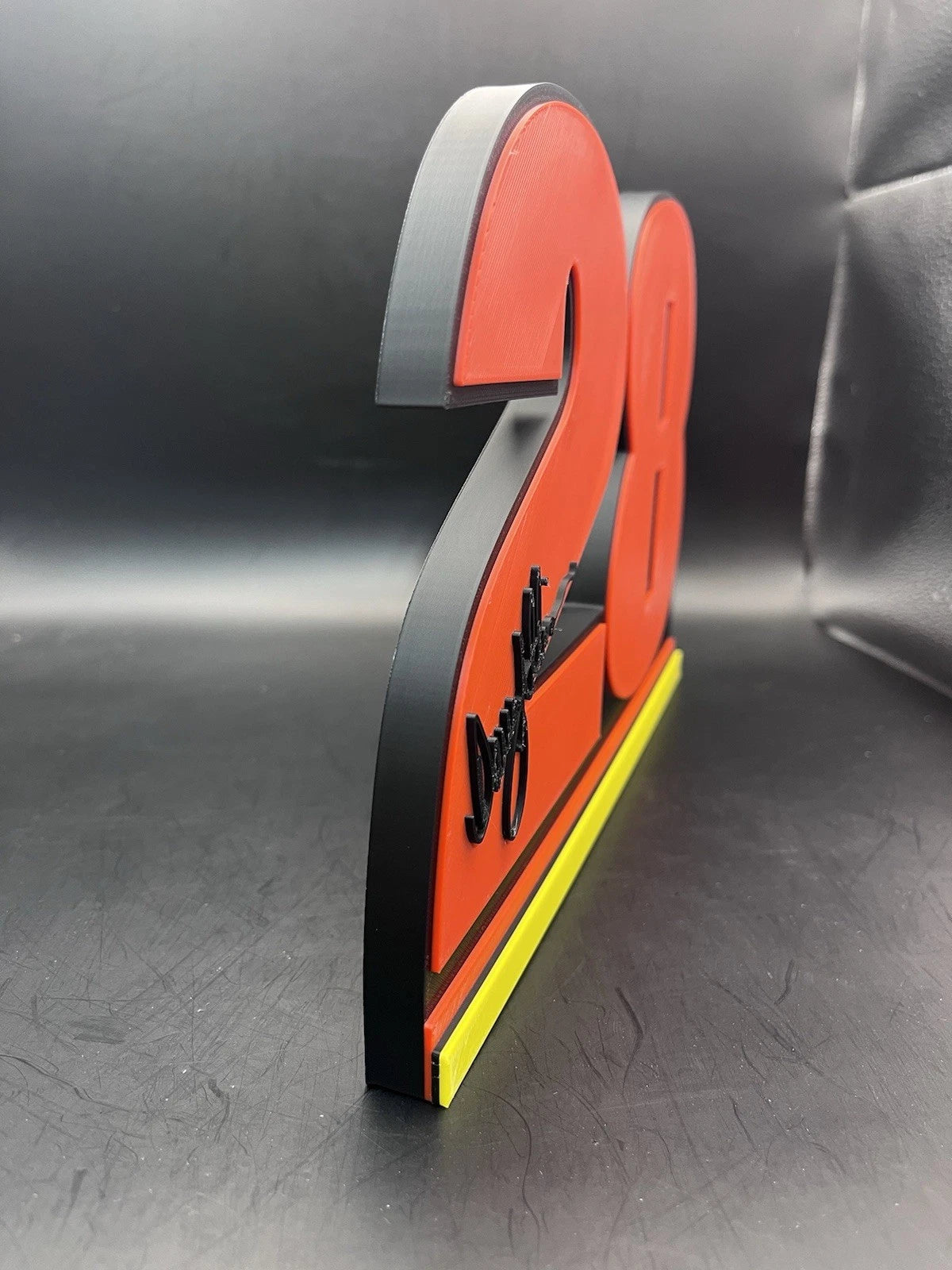 Davey Allison 28 Logo Sign Display | 3D Wall Desk Shelf Art - UNRIVAL3D