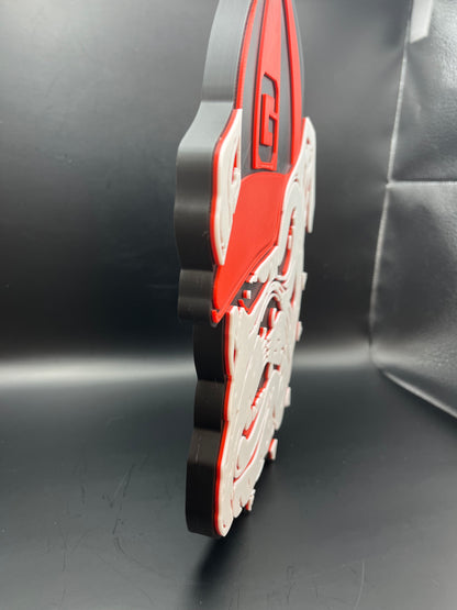 Georgia Bulldogs Logo Sign Display | 3D Wall Desk Shelf Art - UNRIVAL3D