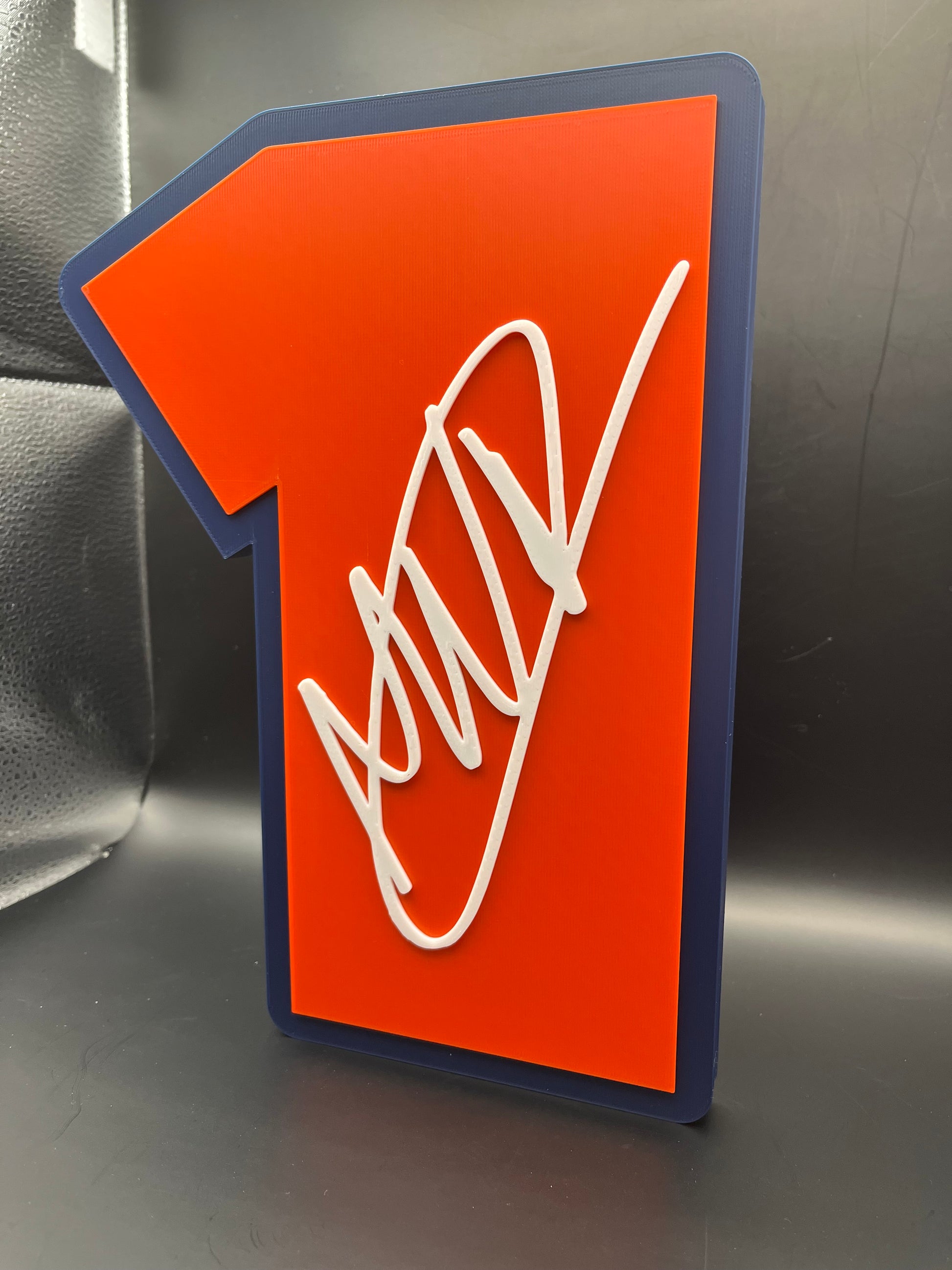 Max Verstappen 1 Logo Sign Display | 3D Wall Desk Shelf Art - UNRIVAL3D