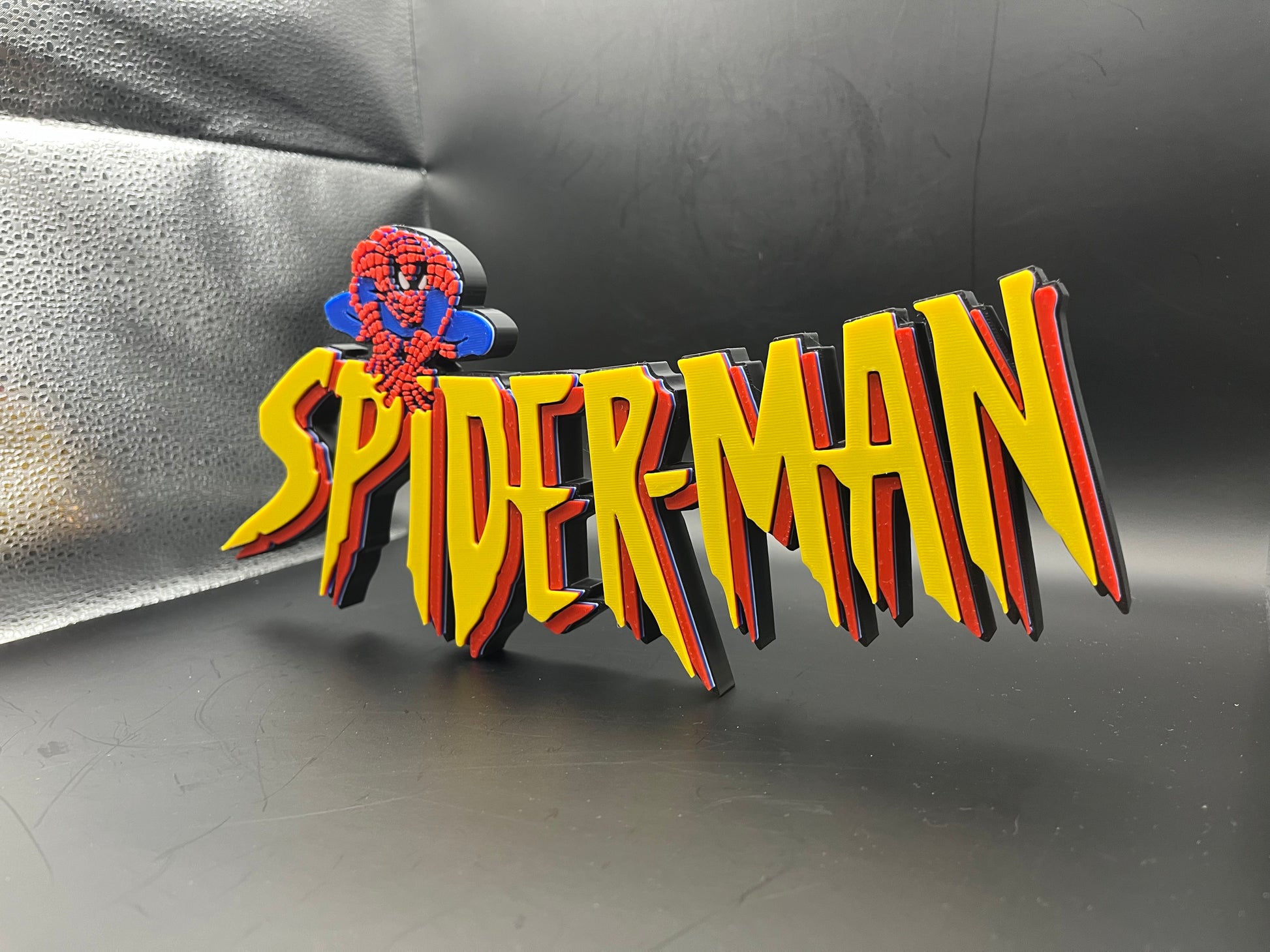 Spider-Man The Animated Series Logo Sign Display | 3D Wall Desk Shelf Art - UNRIVAL3D