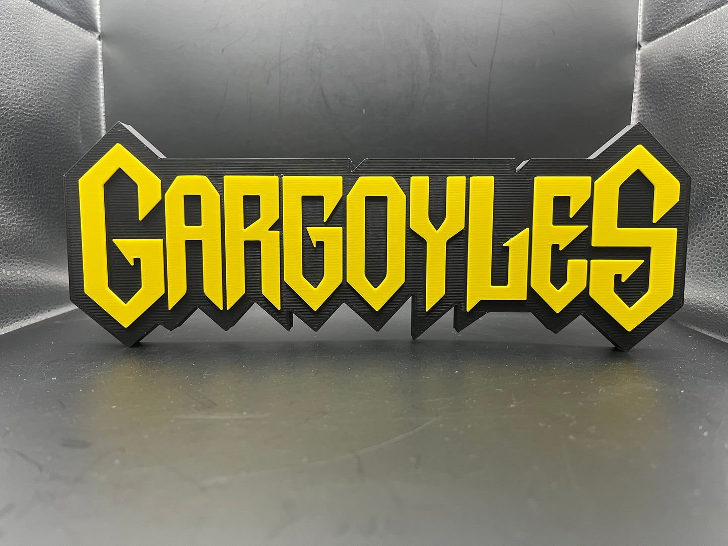 Gargoyles Logo Sign Display | 3D Wall Desk Shelf Art - UNRIVAL3D