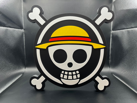 One Piece Logo Sign Display | 3D Wall Desk Shelf Art - UNRIVAL3D