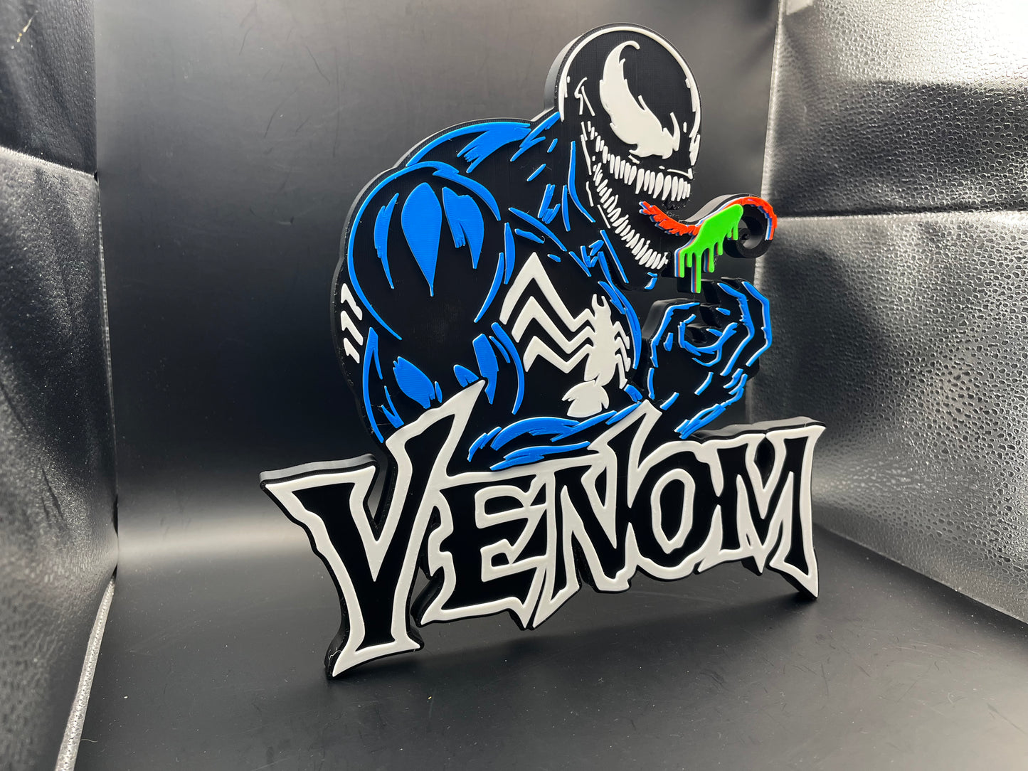 Venom Logo Sign Display | 3D Wall Desk Shelf Art - UNRIVAL3D