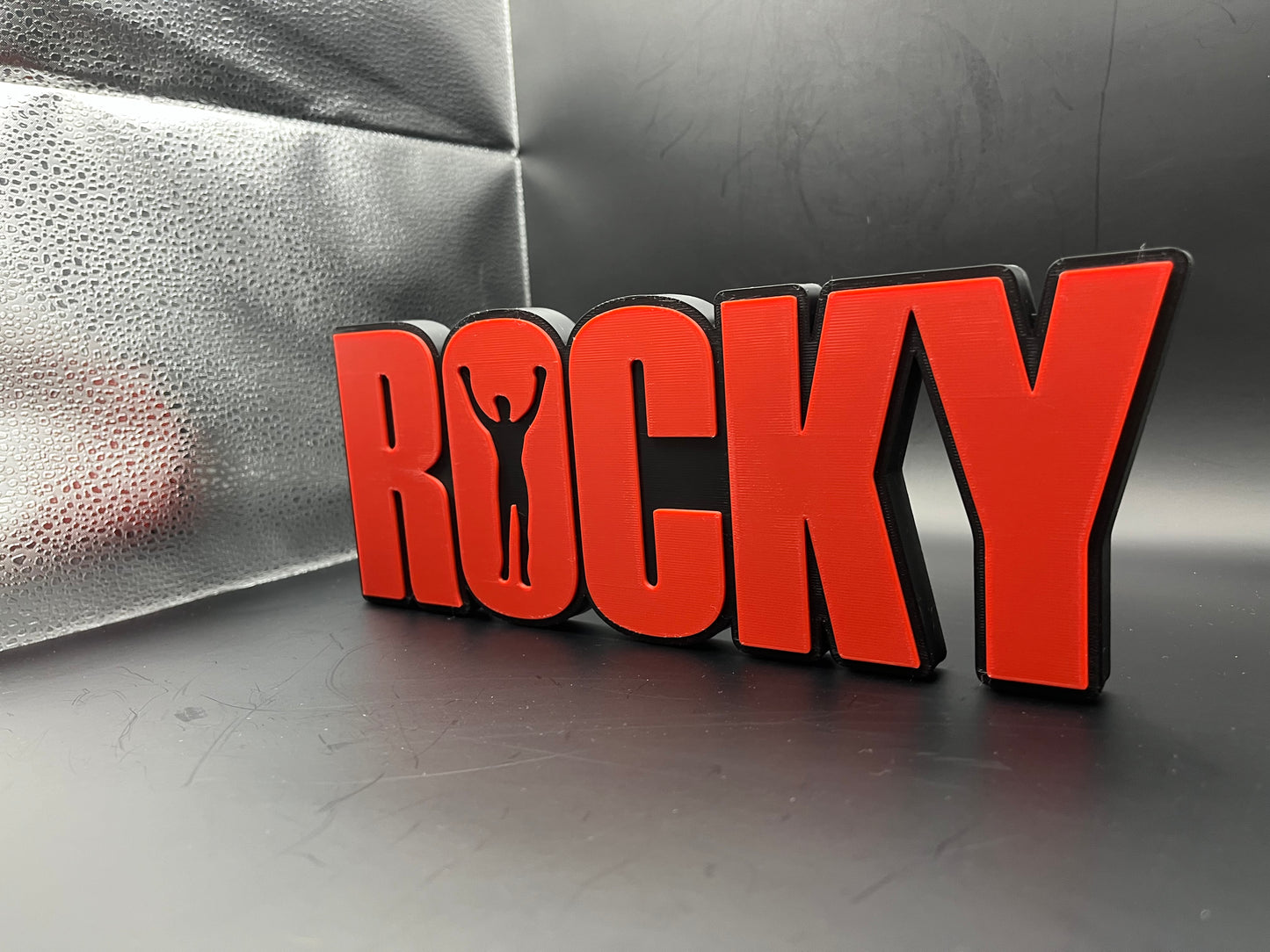 Rocky Movie Logo Sign Display | 3D Wall Desk Shelf Art - UNRIVAL3D