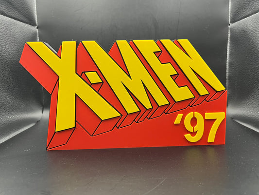 X-Men 97 Logo Sign Display | 3D Wall Desk Shelf Art - UNRIVAL3D
