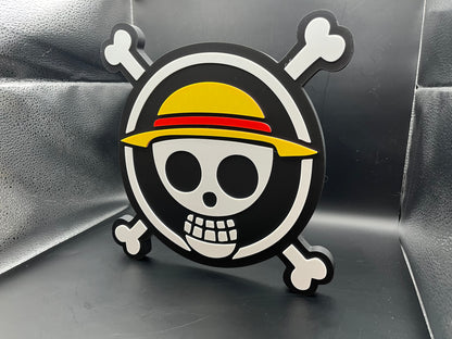 One Piece Logo Sign Display | 3D Wall Desk Shelf Art - UNRIVAL3D