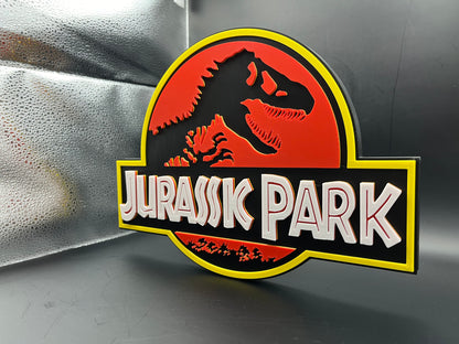 Jurassic Park Logo Sign Display | 3D Wall Desk Shelf Art - UNRIVAL3D