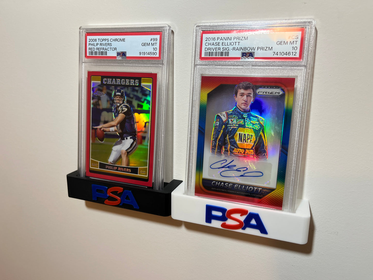 PSA Graded Card Stand Slab Holder | Desk Shelf Wall Display | Wall Mountable - UNRIVAL3D