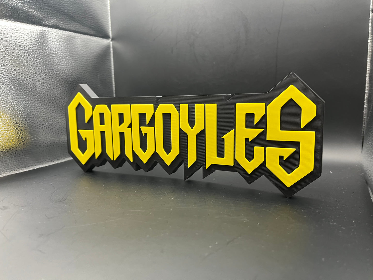Gargoyles Logo Sign Display | 3D Wall Desk Shelf Art - UNRIVAL3D