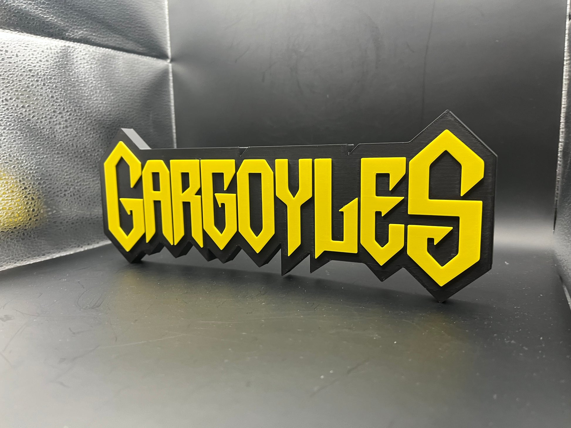 Gargoyles Logo Sign Display | 3D Wall Desk Shelf Art - UNRIVAL3D