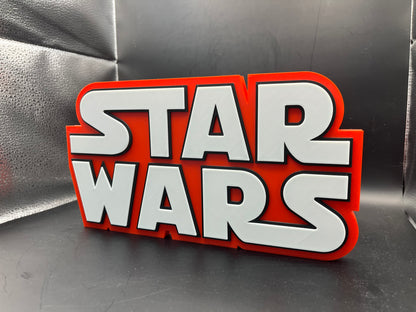 Star Wars Comic Logo Sign Display | 3D Wall Desk Shelf Art - UNRIVAL3D