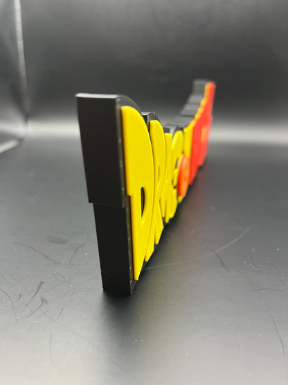 Dragon Ball Z Logo Sign Display | 3D Wall Desk Shelf Art - UNRIVAL3D