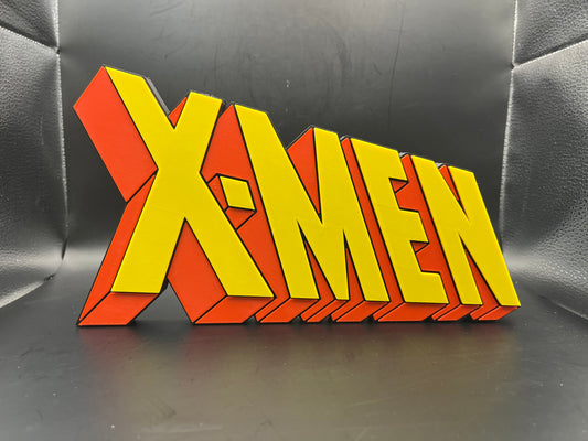 X-Men Logo Sign Display | 3D Wall Desk Shelf Art - UNRIVAL3D