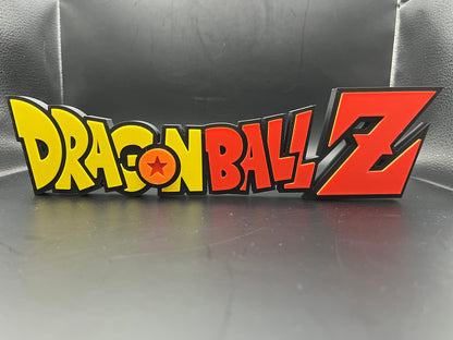 Dragon Ball Z Logo Sign Display | 3D Wall Desk Shelf Art - UNRIVAL3D
