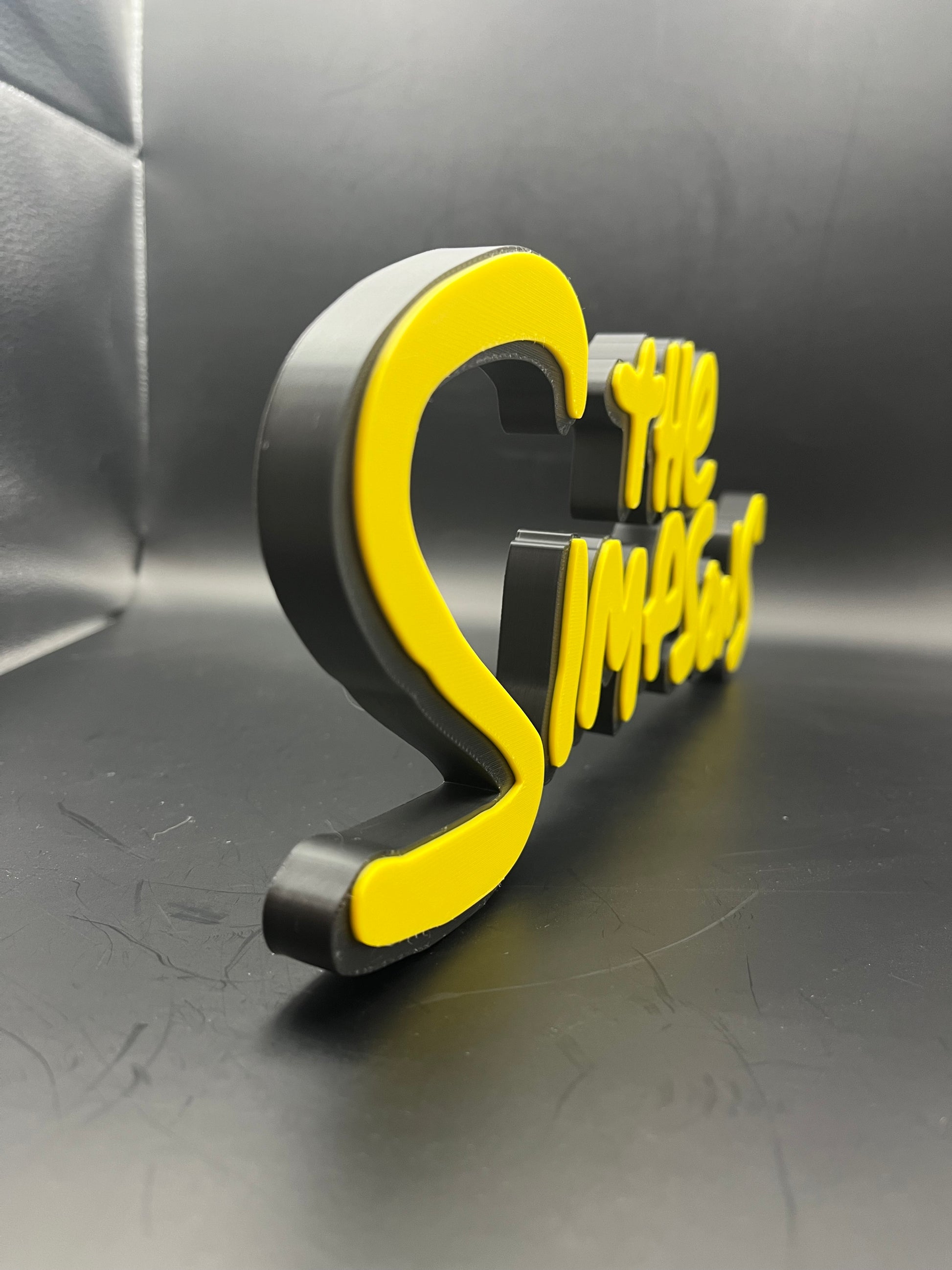 The Simpsons Logo Sign Display | 3D Wall Desk Shelf Art - UNRIVAL3D