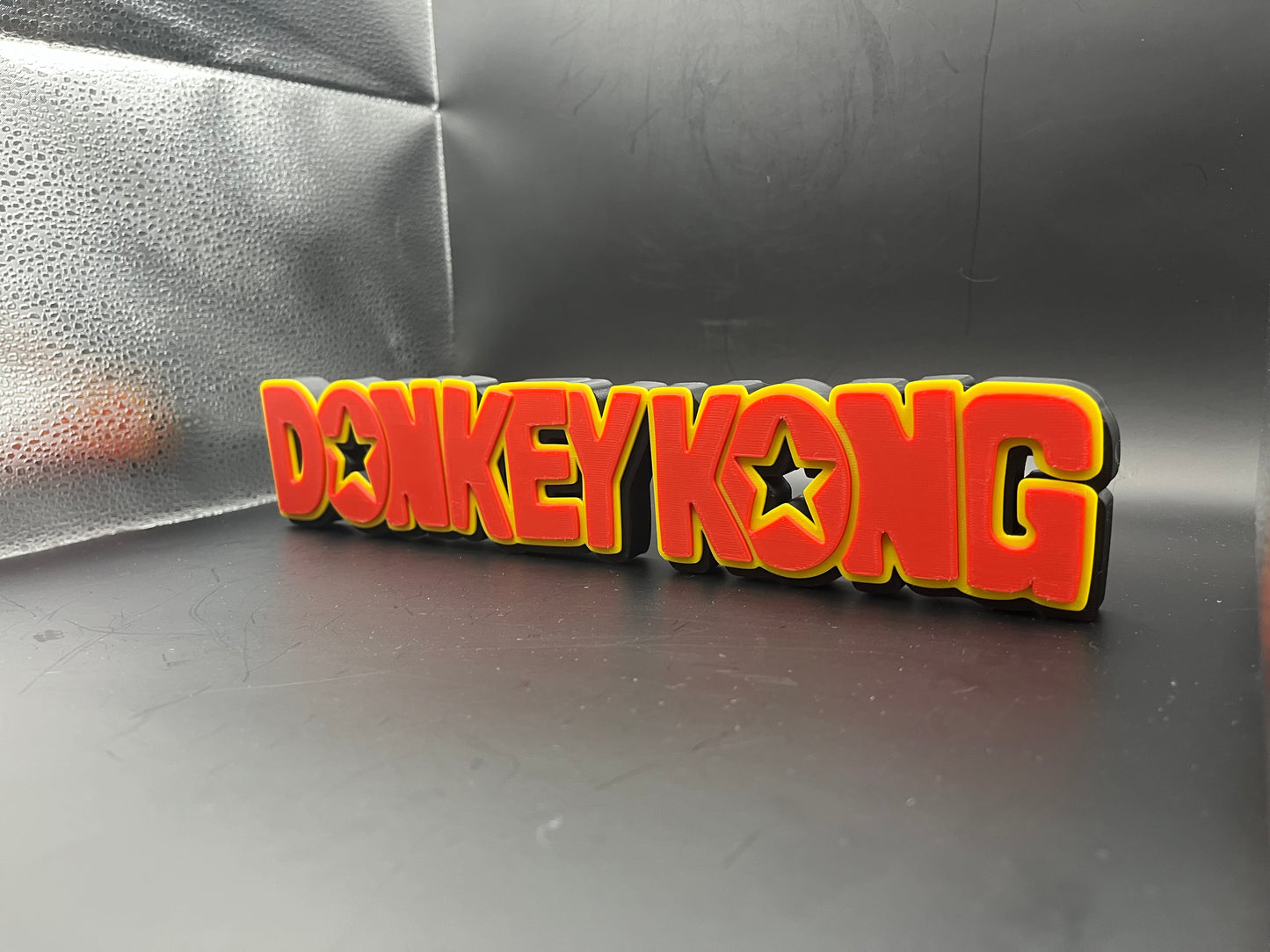 Donkey Kong Logo Sign Display | 3D Wall Desk Shelf Art - UNRIVAL3D