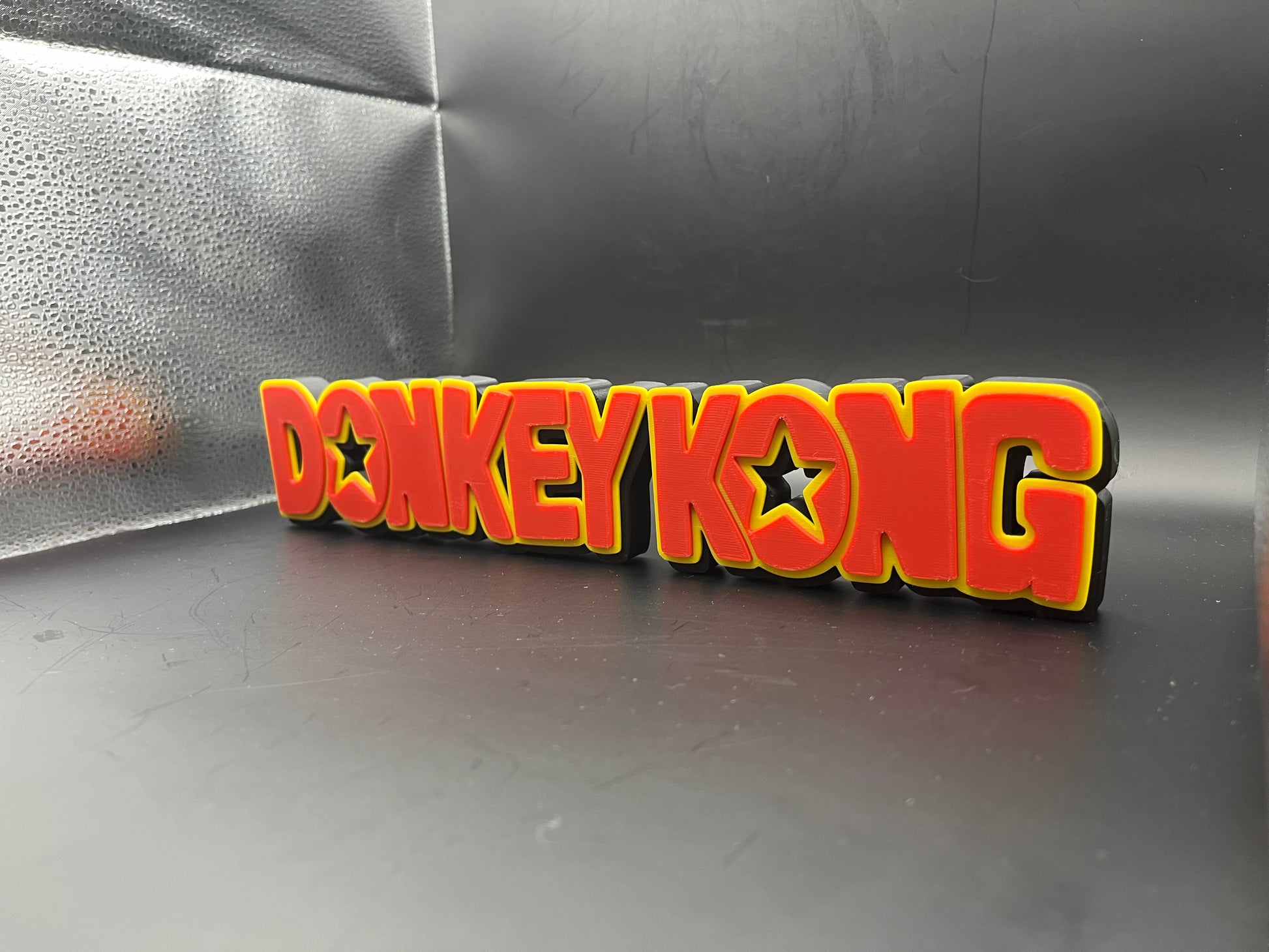 Donkey Kong Logo Sign Display | 3D Wall Desk Shelf Art - UNRIVAL3D