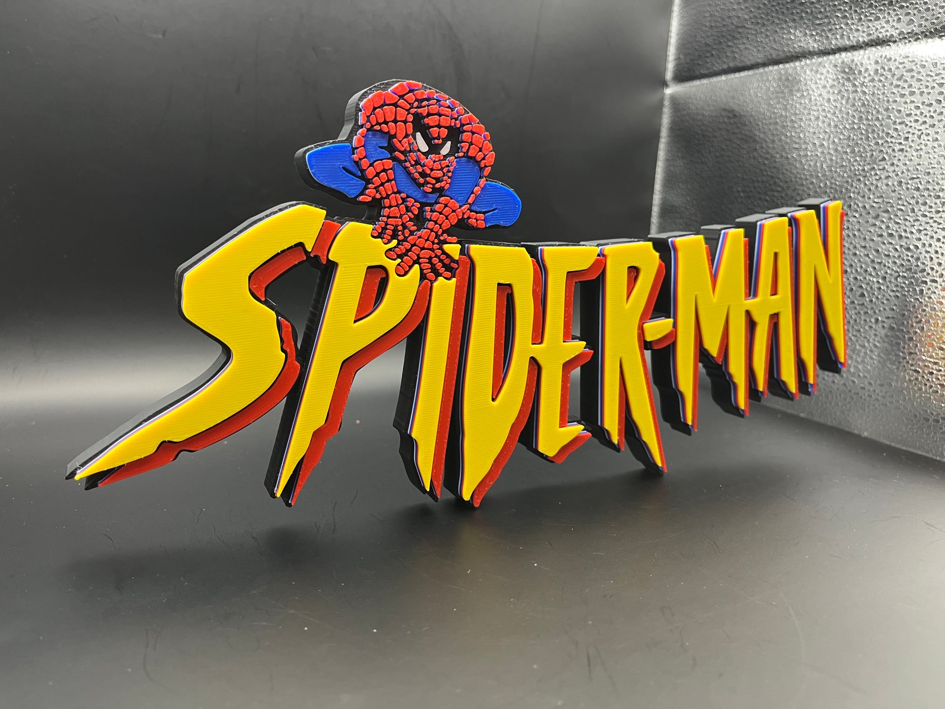 Spider-Man The Animated Series Logo Sign Display | 3D Wall Desk Shelf Art - UNRIVAL3D