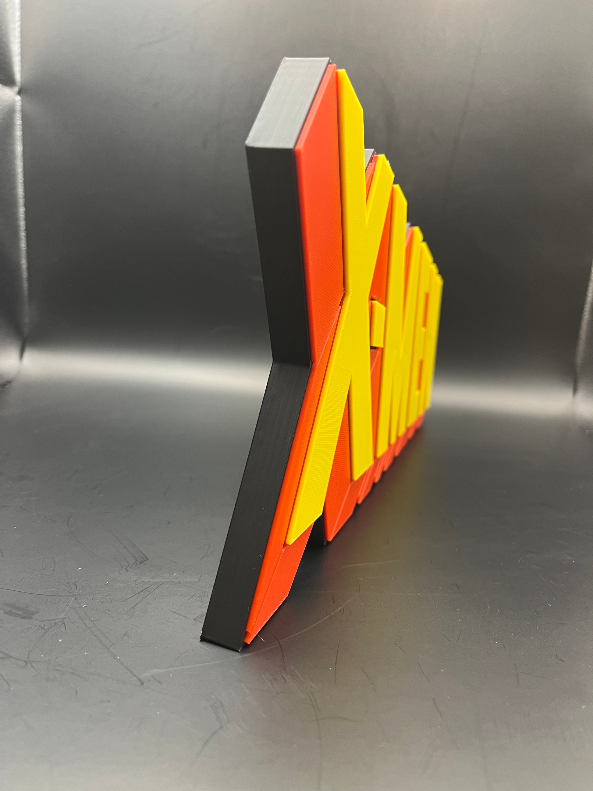 X-Men Logo Sign Display | 3D Wall Desk Shelf Art - UNRIVAL3D