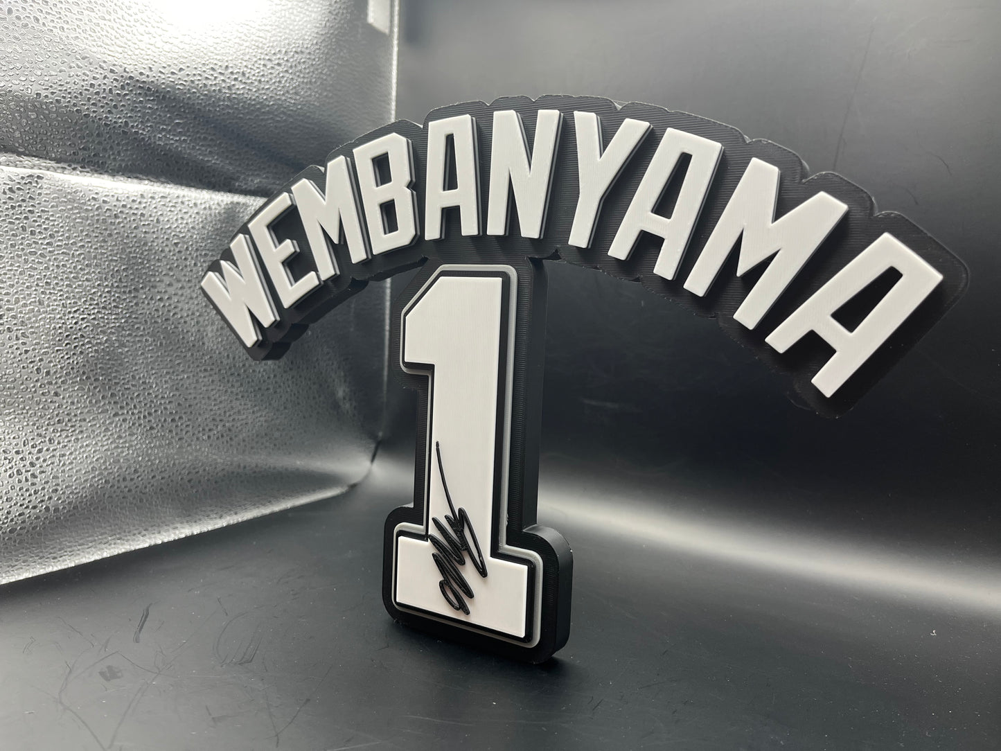 Victor Wembanyama Logo Sign Display | 3D Wall Desk Shelf Art - UNRIVAL3D