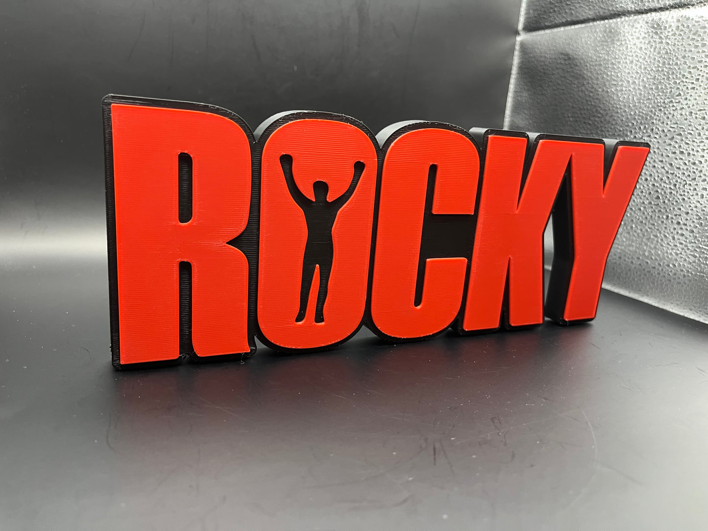 Rocky Movie Logo Sign Display | 3D Wall Desk Shelf Art - UNRIVAL3D