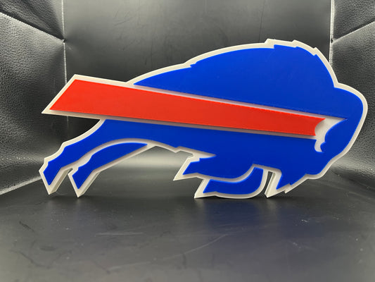 Buffalo Bills Logo Sign Display | 3D Wall Desk Shelf Art - UNRIVAL3D