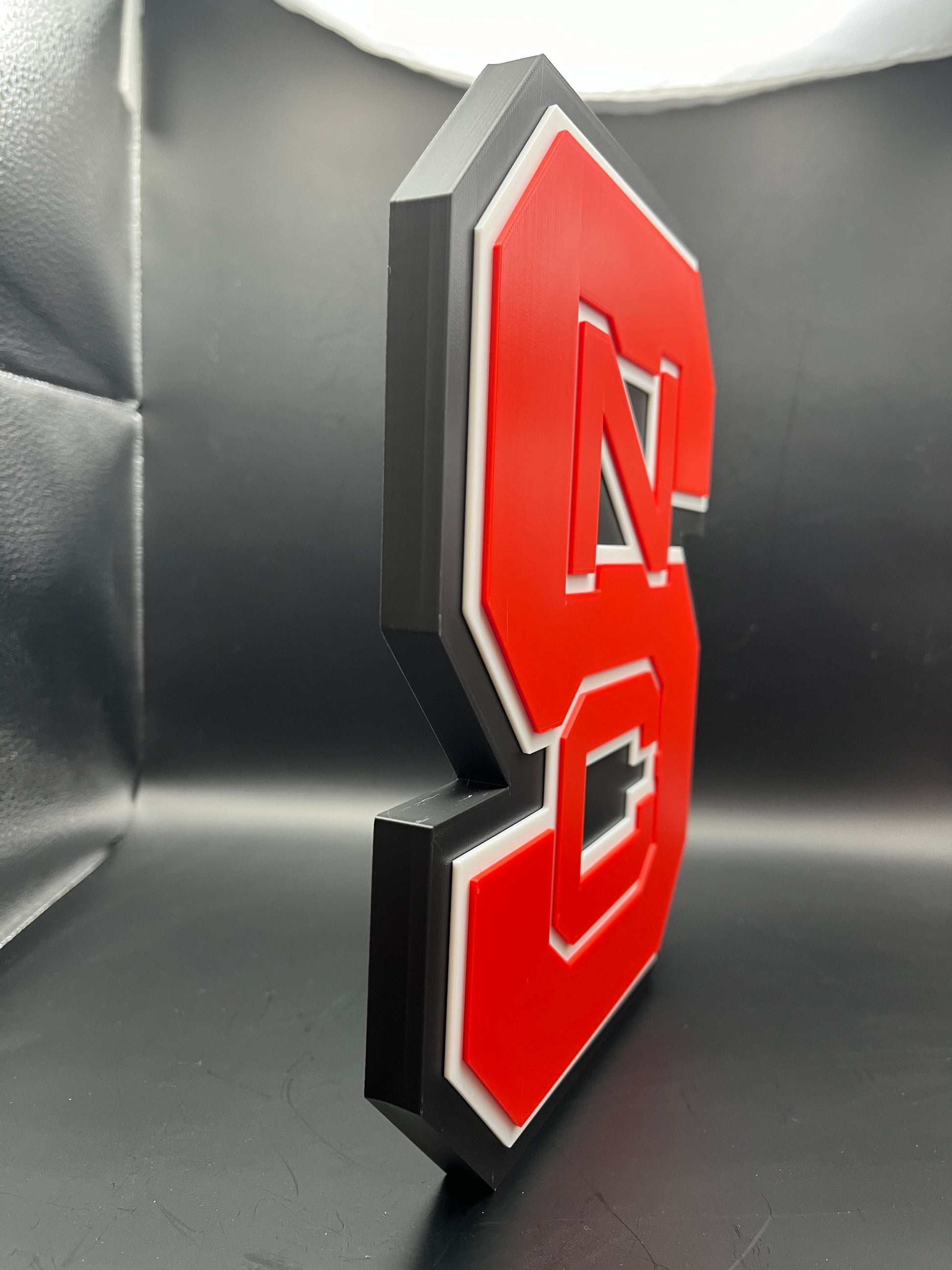 North Carolina State Wolfpack Logo Sign Display | 3D Wall Desk Shelf Art - UNRIVAL3D
