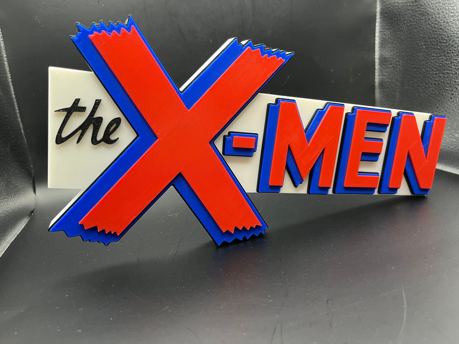 The X-Men Logo Sign Display | 3D Wall Desk Shelf Art - UNRIVAL3D