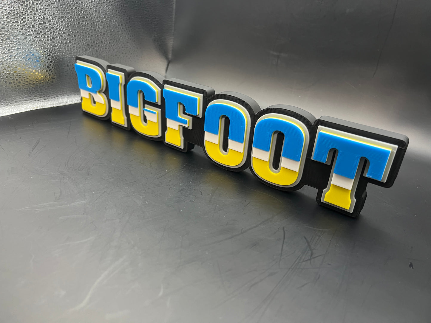 Bigfoot Monster Truck Logo Sign Display | 3D Wall Desk Shelf Art - UNRIVAL3D