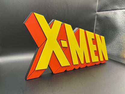 X-Men Logo Sign Display | 3D Wall Desk Shelf Art - UNRIVAL3D