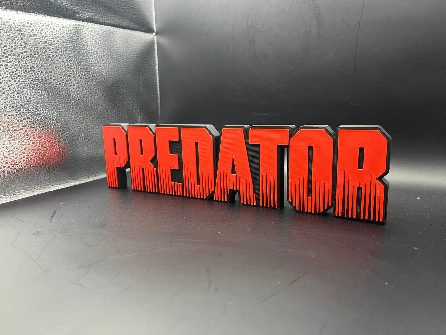Predator Logo Sign Display | 3D Wall Desk Shelf Art - UNRIVAL3D