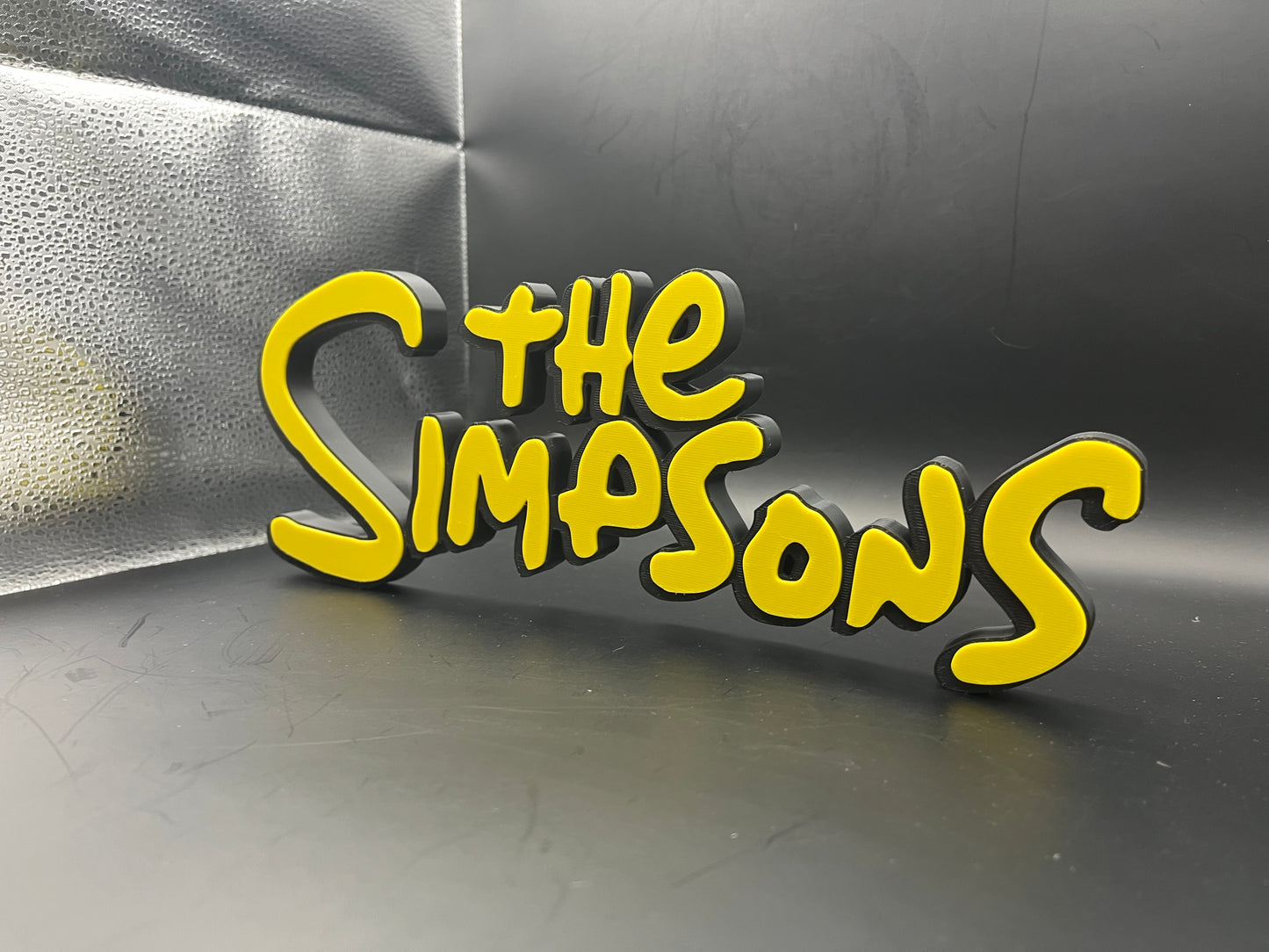The Simpsons Logo Sign Display | 3D Wall Desk Shelf Art - UNRIVAL3D