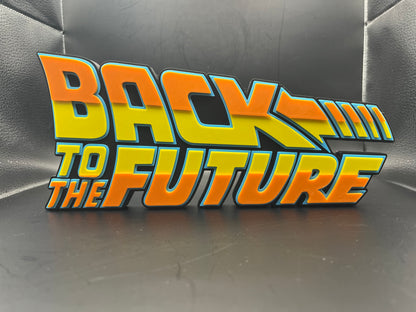Back To The Future Logo Sign Display | 3D Wall Desk Shelf Art - UNRIVAL3D