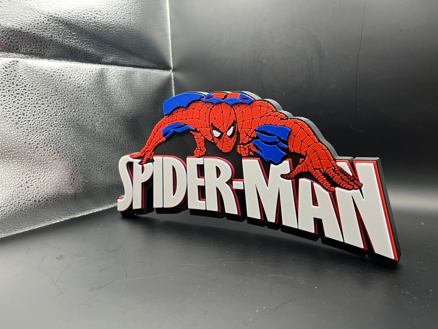 Spider-Man Logo Sign Display | 3D Wall Desk Shelf Art - UNRIVAL3D