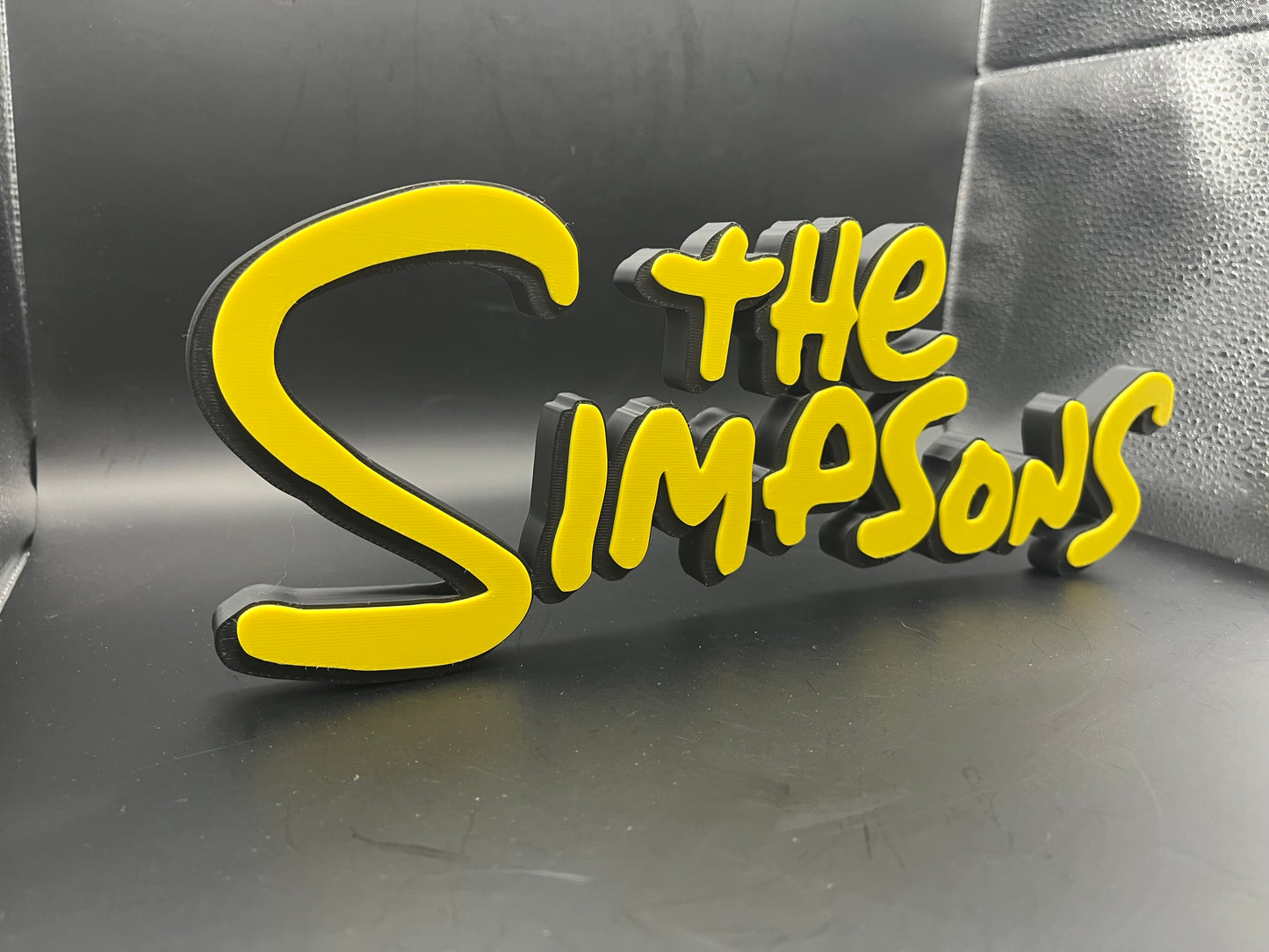 The Simpsons Logo Sign Display | 3D Wall Desk Shelf Art - UNRIVAL3D