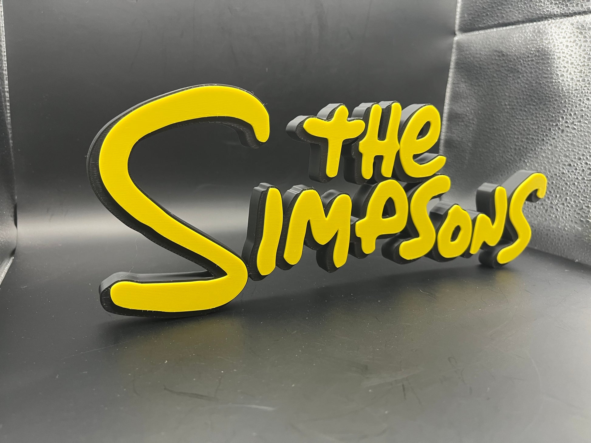 The Simpsons Logo Sign Display | 3D Wall Desk Shelf Art - UNRIVAL3D