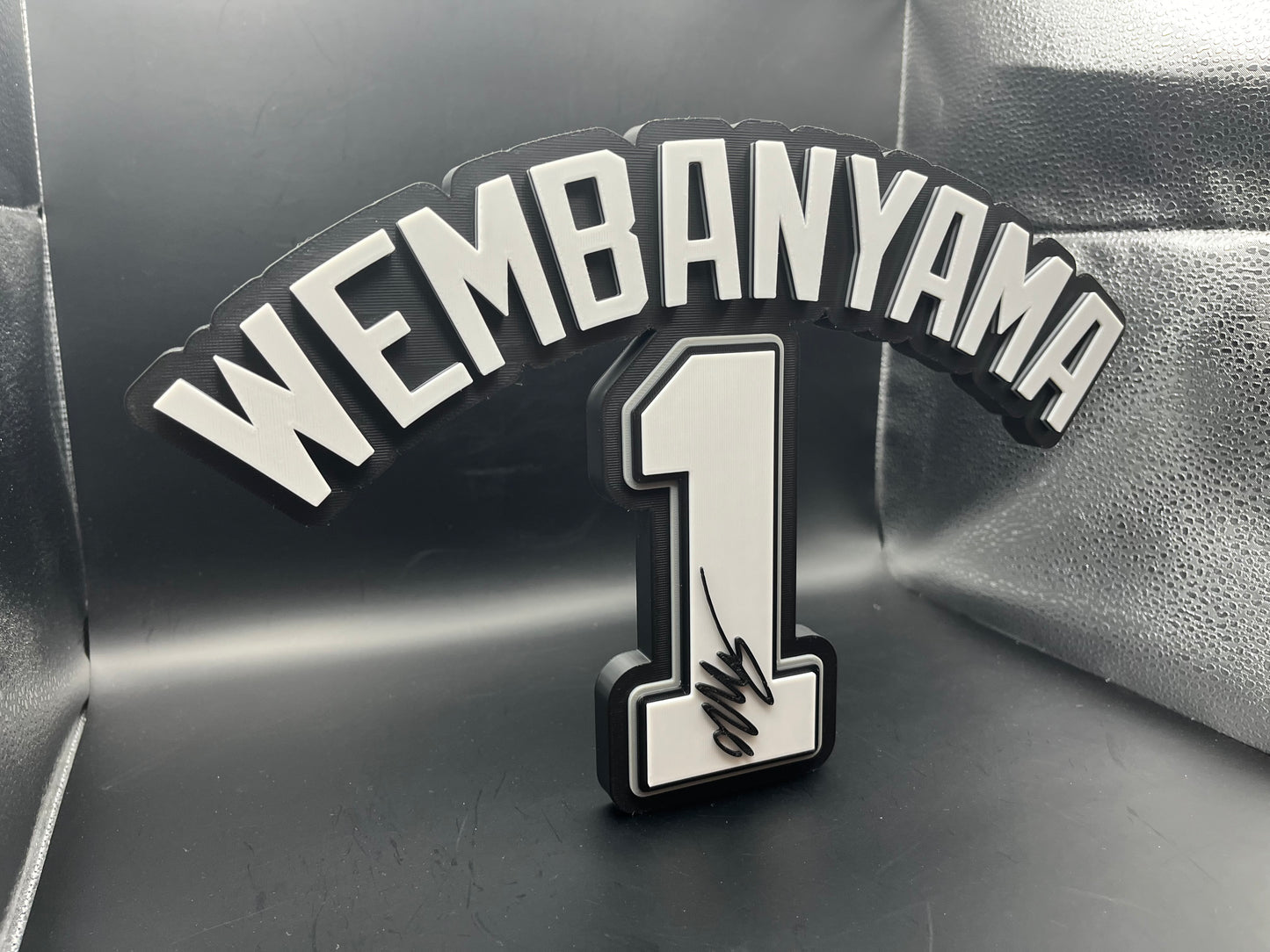Victor Wembanyama Logo Sign Display | 3D Wall Desk Shelf Art - UNRIVAL3D
