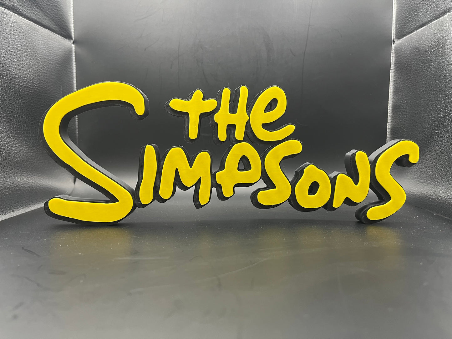 The Simpsons Logo Sign Display | 3D Wall Desk Shelf Art - UNRIVAL3D