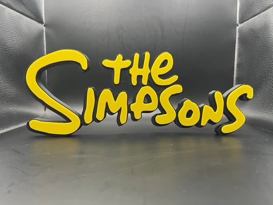 The Simpsons Logo Sign Display | 3D Wall Desk Shelf Art - UNRIVAL3D