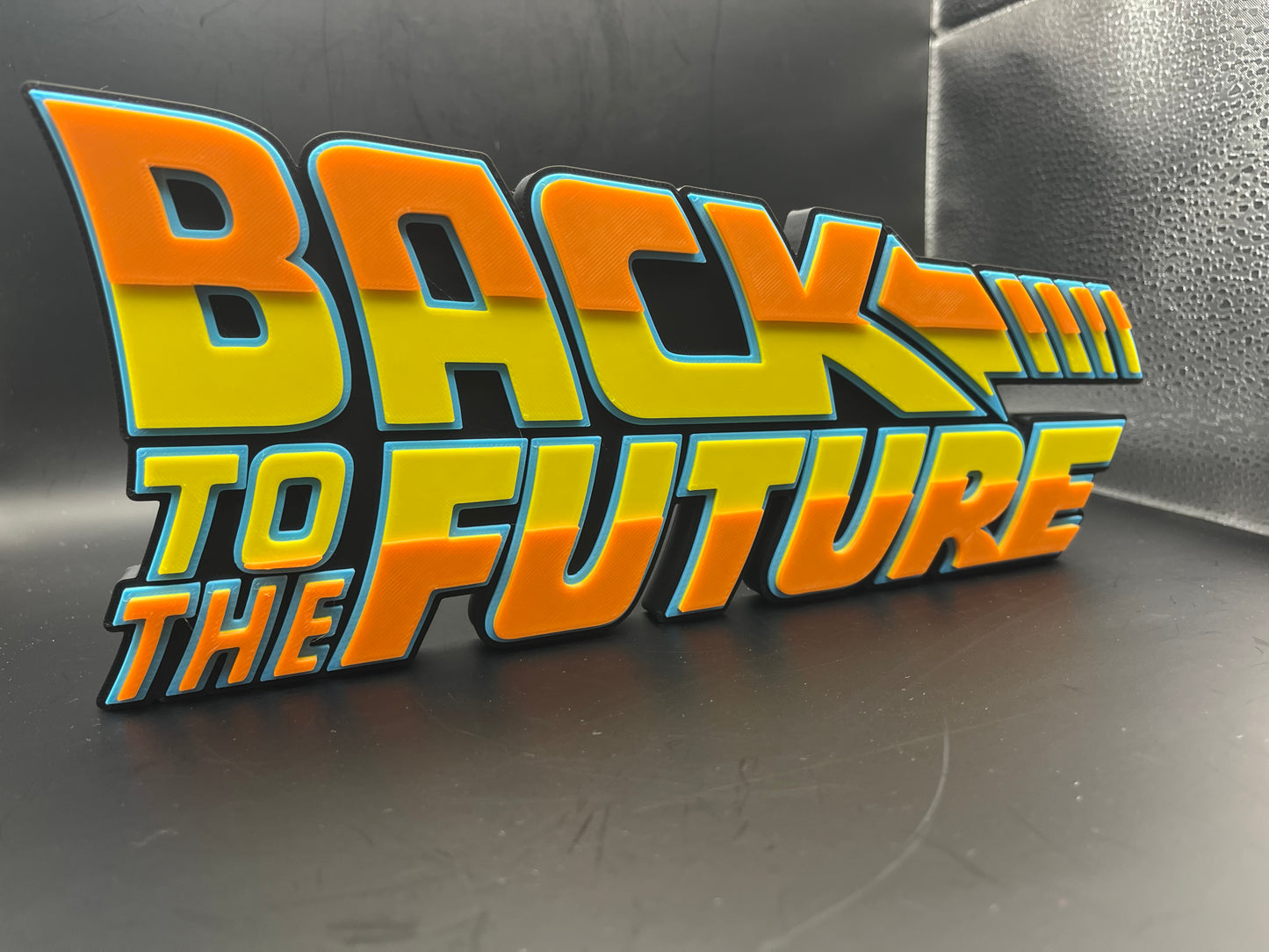 Back To The Future Logo Sign Display | 3D Wall Desk Shelf Art - UNRIVAL3D