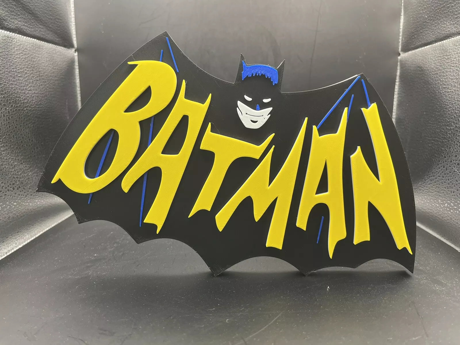 Batman 1966 Logo Sign Display | 3D Wall Desk Shelf Art - UNRIVAL3D