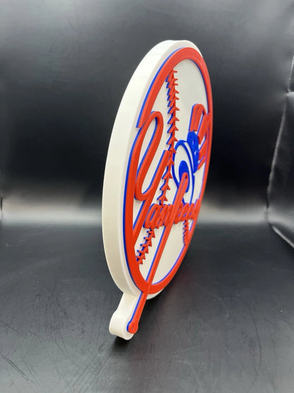 New York Yankees Logo Sign Display | 3D Wall Desk Shelf Art - UNRIVAL3D