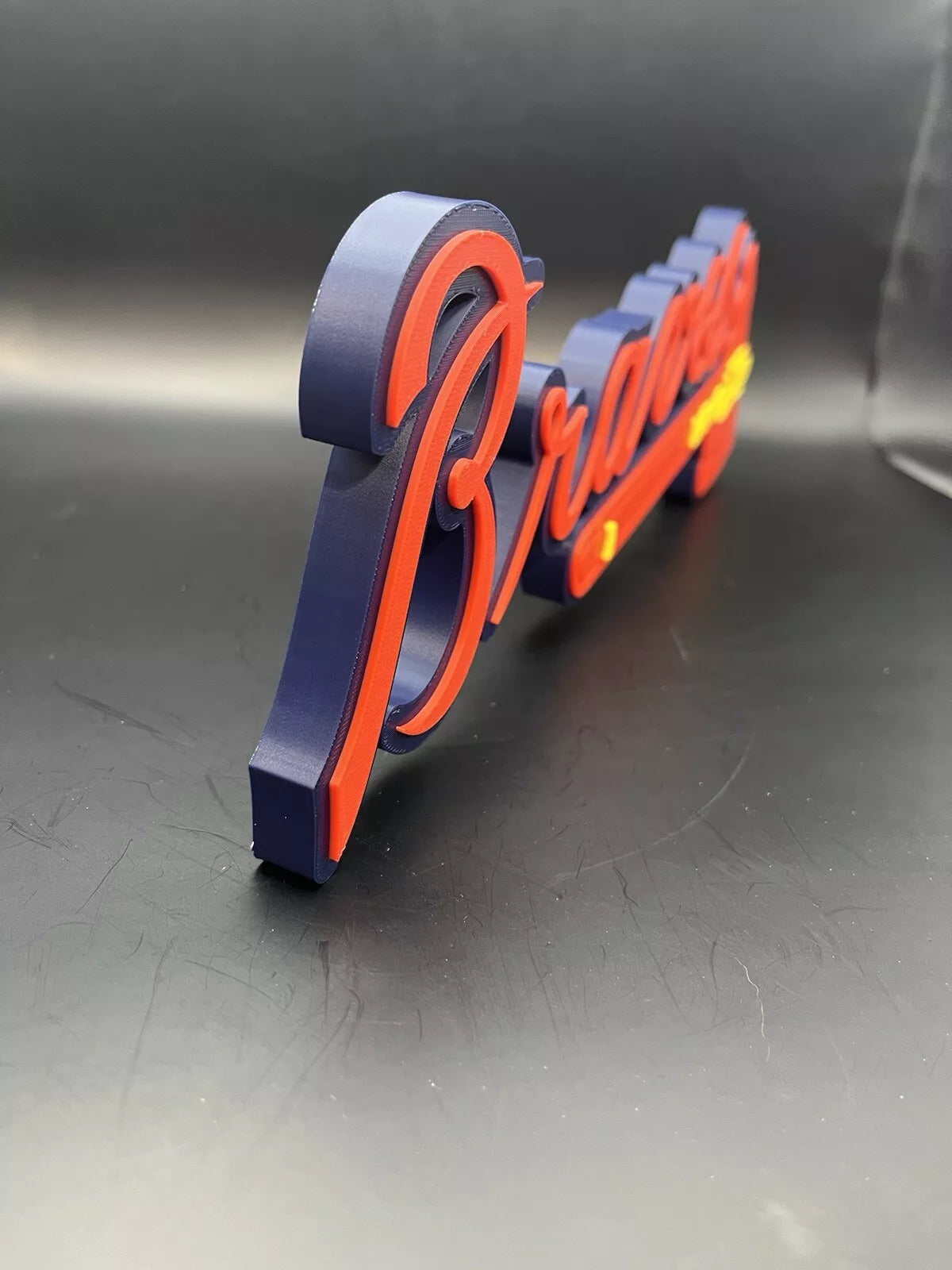 Atlanta Braves Logo Sign Display | 3D Wall Desk Shelf Art - UNRIVAL3D