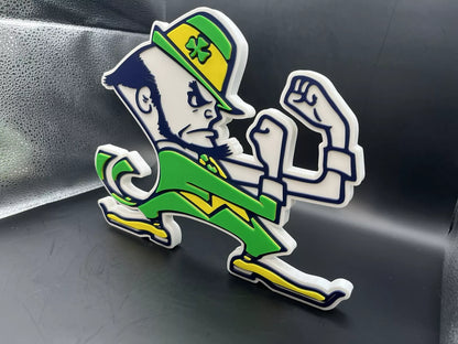 Notre Dame Fighting Irish Logo Sign Display | 3D Wall Desk Shelf Art - UNRIVAL3D