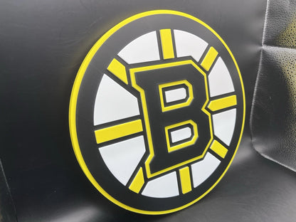 Boston Bruins Logo Sign Display | 3D Wall Desk Shelf Art - UNRIVAL3D